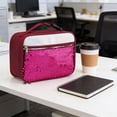 thumbnail image 5 of FastXmas Handheld Lunch Bag, Reusable Insulated Flip Sequins Lunch Tote Bag Handheld Box Roomy Carry Bag Lunchbox for Women Glittering Shining Office Travel Camping Work Use, 5 of 5