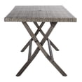 thumbnail image 5 of SAFAVIEH Akita Contemporary Modern Outdoor Patio Folding Table, Grey Brown/White, 5 of 13