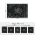 thumbnail image 5 of ATHOPE 2x3 Small Area Rug, Vintage Medallion Non-Slip Soft Low Pile Washable Rug Large Distressed Rug Indoor Retro Carpet for Entryway Kitchen Bathroom, Black Onyx, 5 of 8