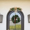 thumbnail image 5 of JHEHF Spring Wreath 7.9*23.6 Inch Greenery Wreath with Bow Farmhouse Decorative for Indoor Outdoor Wall Festival Home Farmhouse Wedding Wall Door Decor, 5 of 6