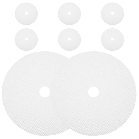 FOMIYES 8pcs Silicone Dehydrator Sheets Reusable Dehydrator Trays Round Fruit Drying Mesh
