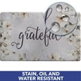 thumbnail image 4 of SoHome Cozy Living Grateful Floral Runner Anti-Fatigue Kitchen Mat, Grey/Cream, 17.5"x55", 4 of 7