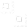 thumbnail image 2 of Ounissouiy 10X caja de almacenamiento caja de anillo transparente ahorro de espacio accesorios de tienda multiusos bandeja de exhibición Blanco 5*5*2cm 2piezas, 2 of 6