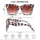 thumbnail image 5 of Gafas de sol TAOTAOQI vintage cuadradas de gran tamaño UV400 para mujer, 5 of 7