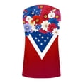 thumbnail image 5 of TEAJOPSUU Womens July 4th Tank Tops USA Printed V-Neck Sleeveless Blouses Red White Blue Loose Fitted Summer Tank J-Multicolor, 5 of 5
