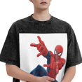 thumbnail image 3 of Spider-Man 230g Vintage Washed Drop Shoulder T-Shirt - Iron On, 3 of 7