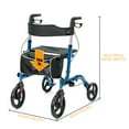 DSstyles Rolling Walkers for Seniors with Seat Rollator Walkers Folding Rollator Walker