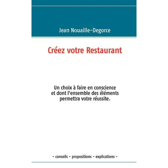 CrÃ©ez votre Restaurant, (Paperback)