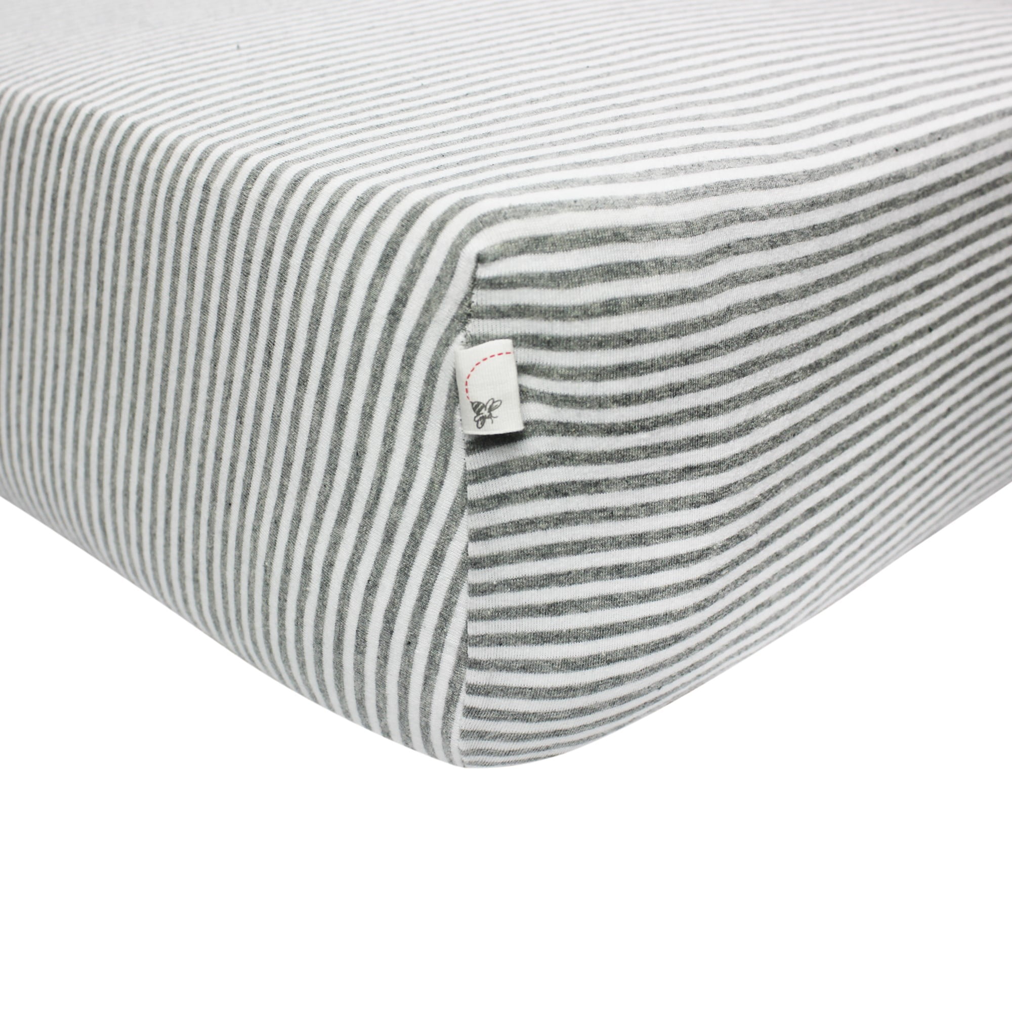 Burt's Bees Baby&#174; Organic Fitted Crib Sheet - Bee Essentials - Heather Gray