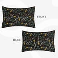 thumbnail image 4 of Binfone Wasp and Florals Standard Size Pillowcase, Long Staple Pure Cotton Envelope Closure Pillow Cover,16"x24", 4 of 9