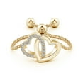 thumbnail image 2 of ANGARA Natural 0.08 Ct. Diamond Fashion Ring in 14K Yellow Gold for Women (Ring Size: 4.5), 2 of 9