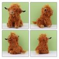 thumbnail image 4 of Hweilai "12"" Plush Highland Cow Large Plush Animal with Sound" As shown, 4 of 4