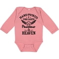 thumbnail image 3 of Inktastic Handpicked for Earth by My Pawpaw in Heaven with Angel Wings Boys or Girls Long Sleeve Baby Bodysuit, 3 of 5
