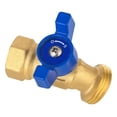 thumbnail image 4 of (Pack of 20) 1/4-Turn Outdoor Spigot, Sillcock Hose Bibb 1/2" Female NPT Inlet ×3/4" Male GHT Threaded Garden Hose Outlet/Connector (20),(SILLCOCK039-20PCS), 4 of 5