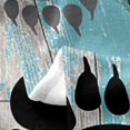 thumbnail image 3 of Erosebridal Black Grey Bear Paws Flannel Blanket 50x60, Teal Grey Old Barn Door Sherpa Throw, Breathable, 3 of 5