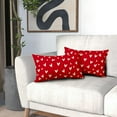 thumbnail image 6 of Valentines Day Lumbar Pillow Covers 12x20 Set of 2 Red Love Heart Holiday Decorative Throw Pillows Romantic Valentine Themed Gifts Pillowcase Cotton Cushion Cover Decor for Home Couch Bed Soft, 6 of 6