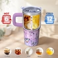 thumbnail image 6 of 20OZ Insulated Purple Butterfly Coffee Mug with Handle Stainless Steel Travel Tumbler Gift for Women Girls on Birthday Christmas Home Office Commute, 6 of 6