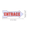 thumbnail image 2 of FONDOTIN 2Pcs Iron Direction Sign for Bar and Hospital in Rectangular Shape 17.7x6.3x0.08in, 2 of 8