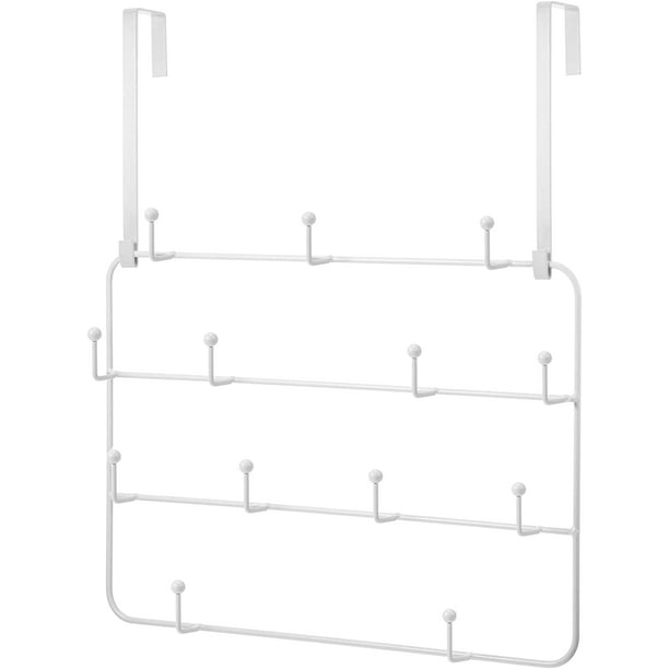 Over Door Hanger Rack Multi Use Metal Over The Door Hook Decorative Over Door Hanger 1 White Walmart