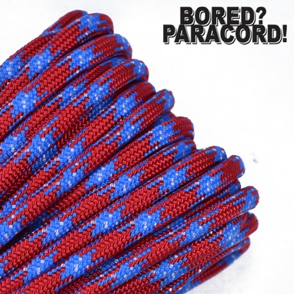 Bored Paracord Brand 550 lb Type III Paracord - Southern Pride 100 Feet