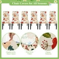 thumbnail image 5 of MJIAexp Chair Covers Set of 6, Stretch Chair Slipcovers Seat Protector Armless Removable Washable Elastic Universal Spandex Solid Chair Slip Covers for Home, Hotel, Banquet Multicolor Flowers, 5 of 7