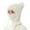 A-White326, variant on Bibifish Womens 2 In 1 Scarf Hat Sets Knitted Hat And Neck Warmer Winter Outdoor Cycling Windproof Thickened Onepiece Neck Scarf Sets For Ladies