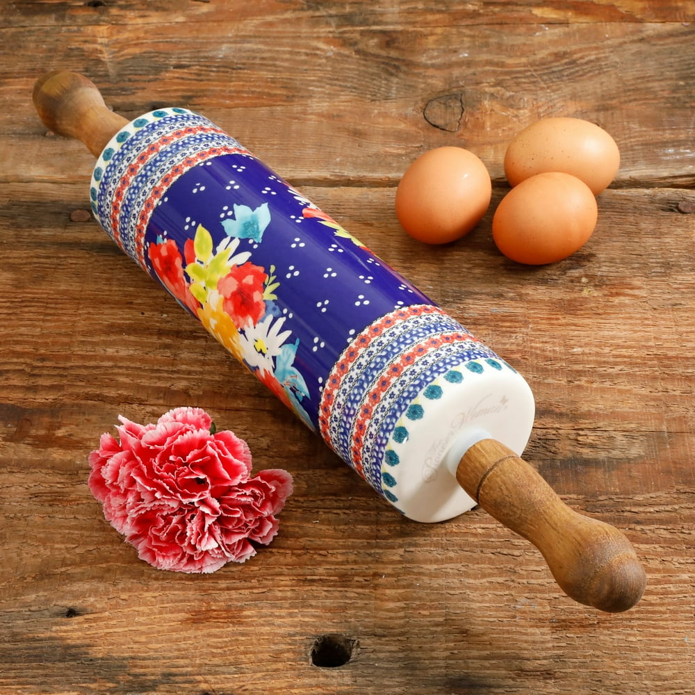The Pioneer Woman 18.4" Fiona Floral Rolling Pin