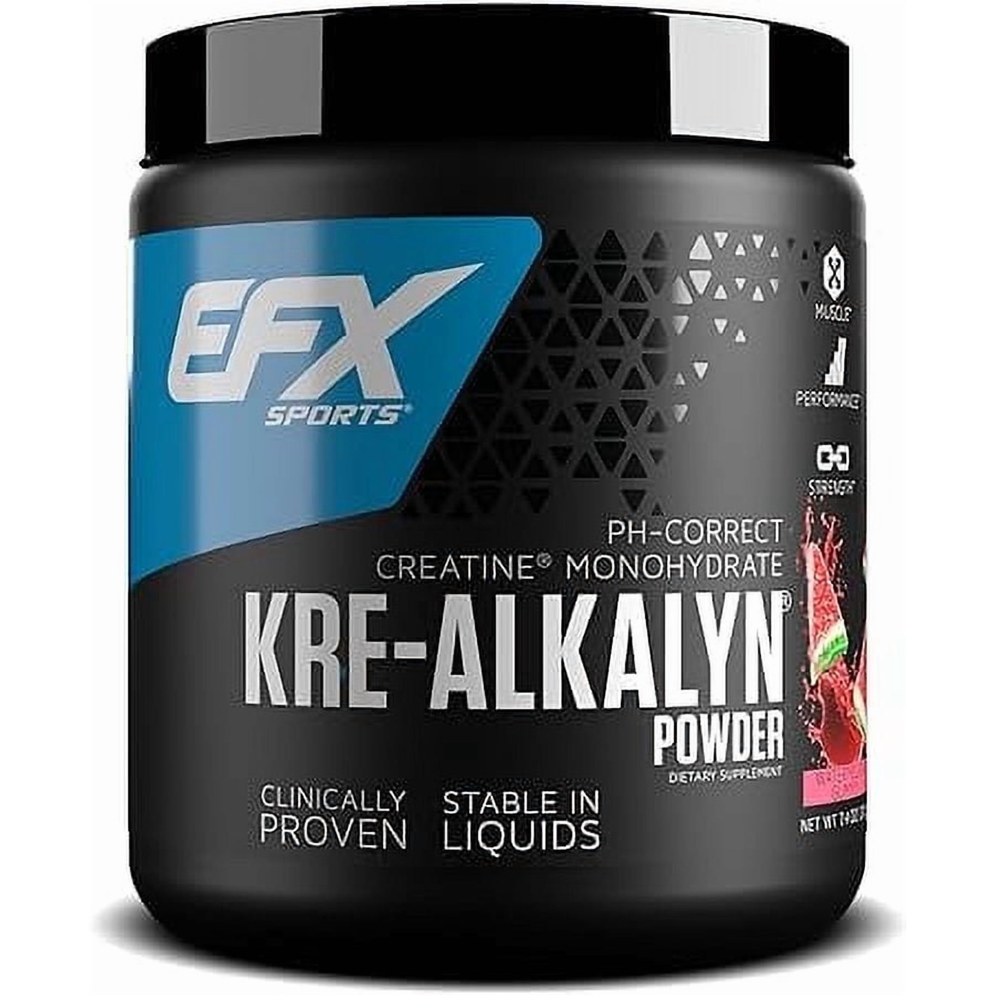 EFX Sports Kre-Alkalyn EFX Powder | pH Correct Creatine Monohydrate Powder Supplement | Strength, Muscle Growth & Performance | 116 Servings (Watermelon Gummy)