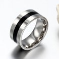 thumbnail image 3 of Bague Homme 9 mm Simple Fiançailles Promesse Alliances Bague, 3 of 5