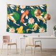 thumbnail image 2 of XMXT Wall Tapestry Hanging, Koi Flower Pattern Wall Decor Tapestry for Bedroom Living Room Dorm, 60 x 40 inches, 2 of 9