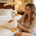 thumbnail image 3 of 13.8in Soft Yellow Duck Plush Toy, Adorable Stuffed Duckling Animal, Cuddly Bird Pillow for Home Decoration, Cute Farm Animal Plushie, Birthday Present Accent Piece, 3 of 5