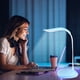 thumbnail image 1 of Lámpara de escritorio recargable | Luz de lectura con 3 niveles de brillo ajustables para el cuidado de la vista | Luz de noche de cuello de cisne ajustable para oficina y dormitorio, 1 of 5