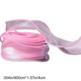 thumbnail image 3 of Iridescent Fishtail Organza Ribbon | 30 Feet Long 1.6 Inches Wide Mixed Color Sheer Ribbons for DIY Crafts, Jewelry Making, Hair Bows, Gift Wrapping, Party Garland, and Wedding Decorations, 3 of 6