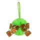 thumbnail image 2 of Oioii Christmas Bows Christmas Tree Decoration Wreaths Velvet Bow Tree Topper with Fluffy Ornaments for Xmas Party, 2 of 9