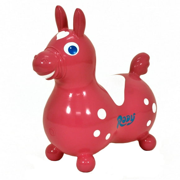 Gymnic Rose Rody Cheval Gonflable Rebondissant avec Pompe