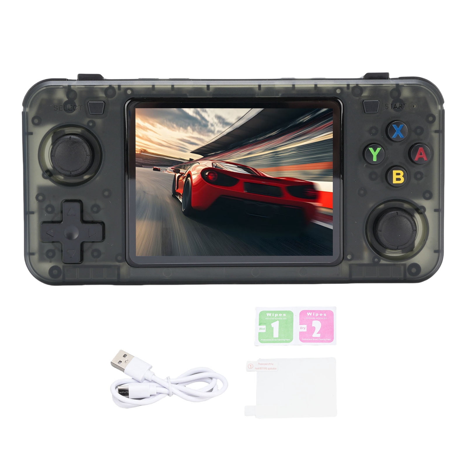 Console R36H Portable 64/128 Go - 15 000+ Jeux Rétro Préinstallés, Écran IPS 3,5", Double Joystick, Wi-Fi, Linux Open Source