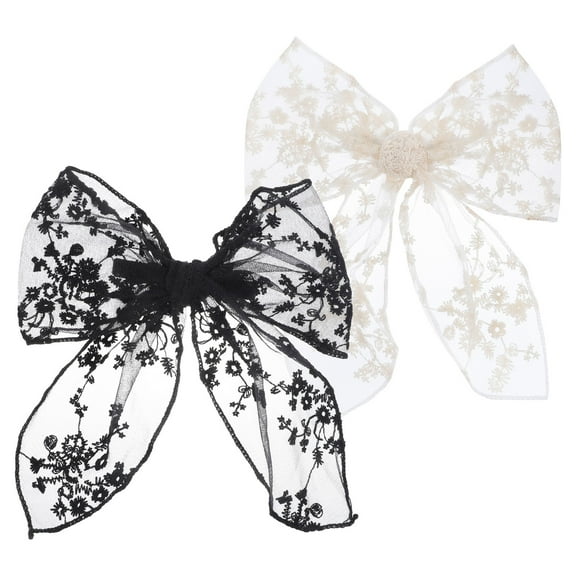 GAXIRE 2 Pcs Assorted Color Hair Clip Bows for Girls and Women, Stylish Hair Accessories for Everyday and Special Occasions