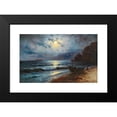 thumbnail image 2 of Grigori Ivanovitch Kapustin 14x10 Black Modern Framed Museum Art Print Titled - Smugglers on the Crimean Coast, 2 of 5