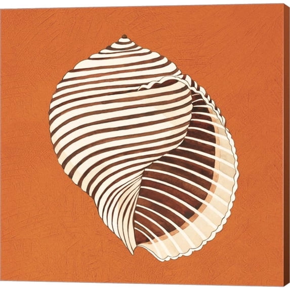 Metaverse Judy Shelby 'Cayman Quartet A' Canvas Art - Orange