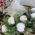 thumbnail image 4 of Silk Carnation Picks - 100-Pack - 3.5" Heads-5" Stems-Floral Supply - White, 4 of 5