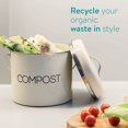 thumbnail image 3 of nipocaioStainless Steel Compost Bin Kitchen Compost Bin Charcoal Filter Included, 3 of 5