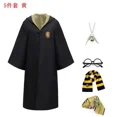 thumbnail image 3 of Nueva capa mágica, bata, disfraz de Hermione Granger, disfraz de Harry Potter, bufanda LED, gafas, ropa de Cosplay de Gryffindor, accesorios de regalo, 3 of 5