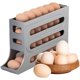 thumbnail image 1 of Bandeja para huevos con ruedas automática para dispensador de huevos, ahorra espacio en el refrigerador, tiene capacidad para 28 huevos simultáneamente, funciona en el refrigerador, la cocina, los, 1 of 7