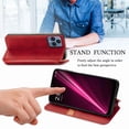 thumbnail image 3 of Allytech Flip Wallet Case for T-Mobile REVVL 6 Pro 5G, Premium PU Leather Luxury Case with Kickstand & Card Slots, Magnetic Closure Inner Soft TPU Shockproof Protective Case for Women Men - Red, 3 of 6