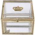 thumbnail image 1 of Caja de vidrio cuadrado Joyero de joyería Caja de baratijas Caja de almacenamiento de la pantalla de recuerdo, 1 of 7