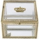 thumbnail image 1 of Caja de vidrio cuadrado Joyero de joyería Caja de baratijas Caja de almacenamiento de la pantalla de recuerdo, 1 of 7