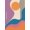 Orange, Pattern 15, variant on ODIKA 4'x6' Pastel Floral Harmony with Whimsical Washable Area Rug Elegant Blend of Soft Hues and Nature-Inspired for Bedroom, Reading Nook, Pet Friendly & Non-Shedding