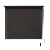 Keystone Fabrics Premium Outdoor Roller Patio Sun Shade 8ft Wide (Dark Brown)
