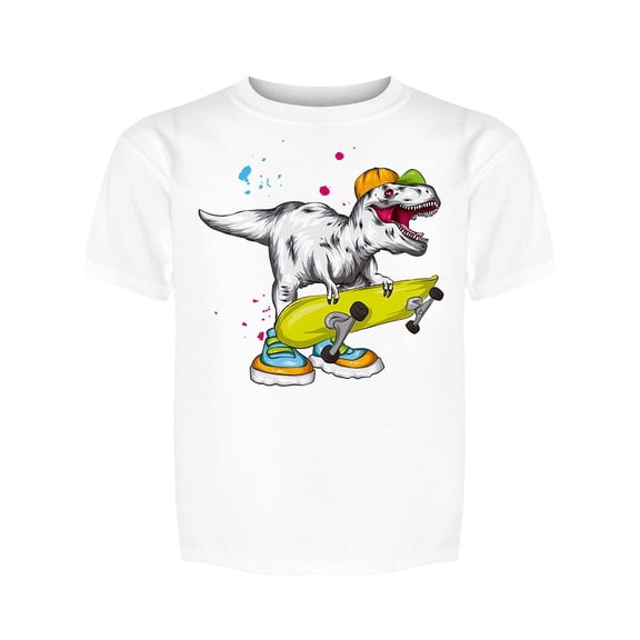 Skateboard Reptile Tyrannosaur Tee Men's -Image by Shutterstock