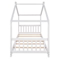 thumbnail image 6 of Aukfa House Bed, Wood Twin Platform Bed for Kids, Floor Bed - White, 6 of 8